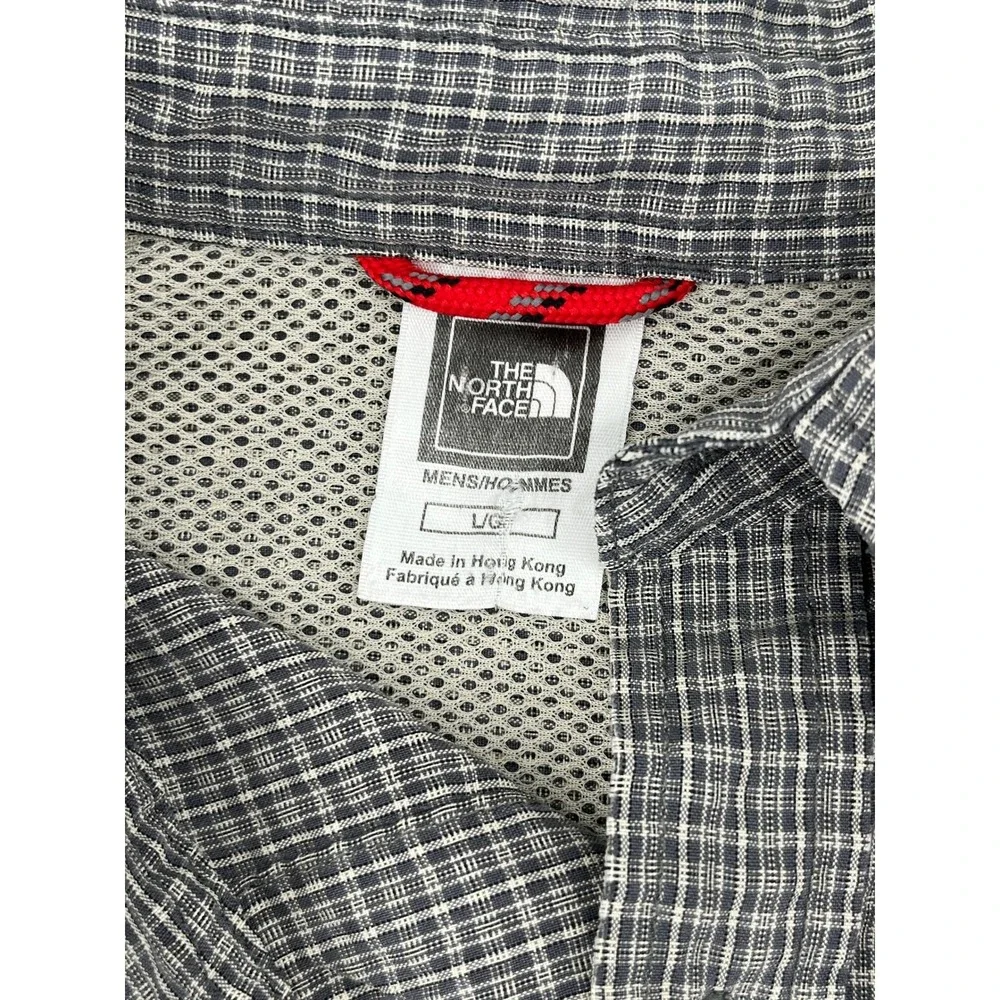 The North Face‎ Mens L G Plaid Long Sleeve Button Up Shirt Outdoor Casual